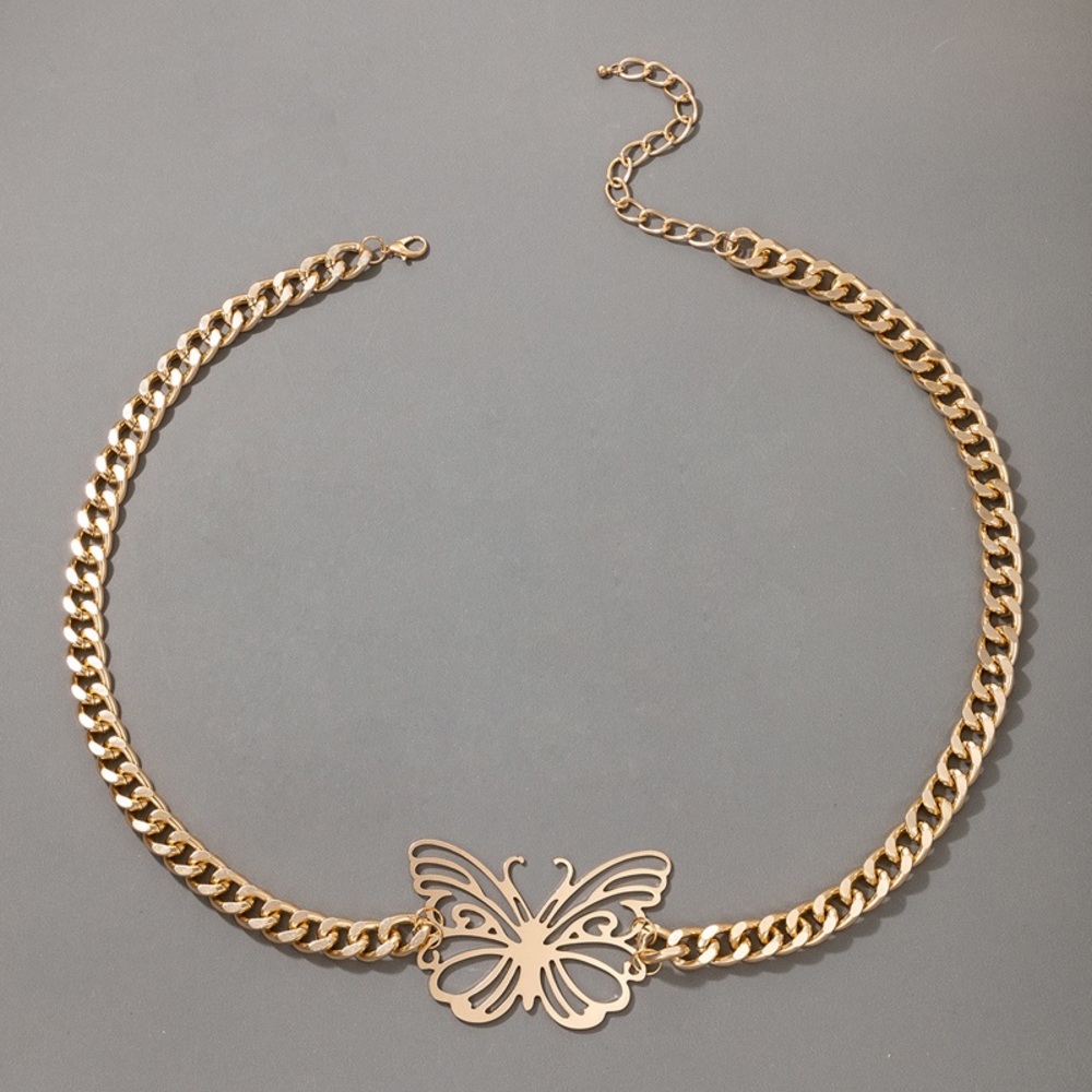 Gold Butterfly Chain Belt Body Jewelry - Picture 1 of 4